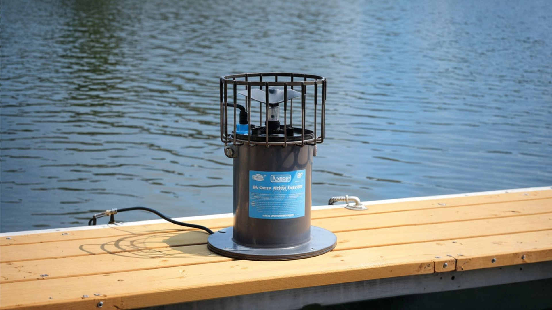 Lift, Barge Crane, Track, Bubbler DeIcer Wide, Pier, Boat Lift