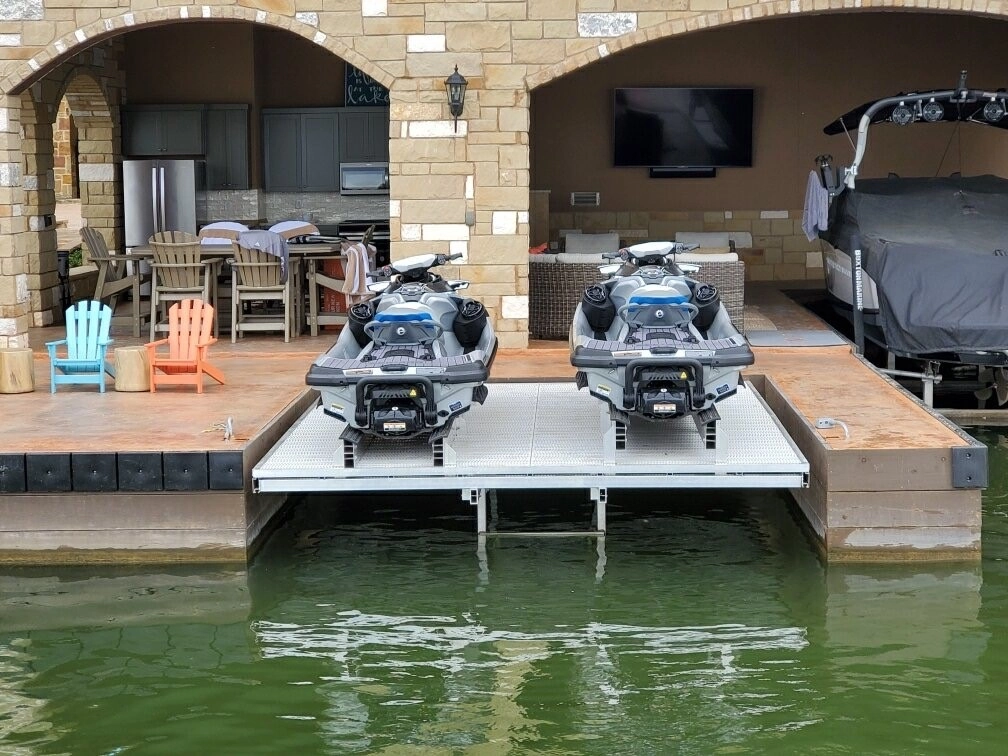 HYDRAULIC PLATFORM PWC LIFTS, Motor Drives, Dock, Track, Permanent Dock, Lift