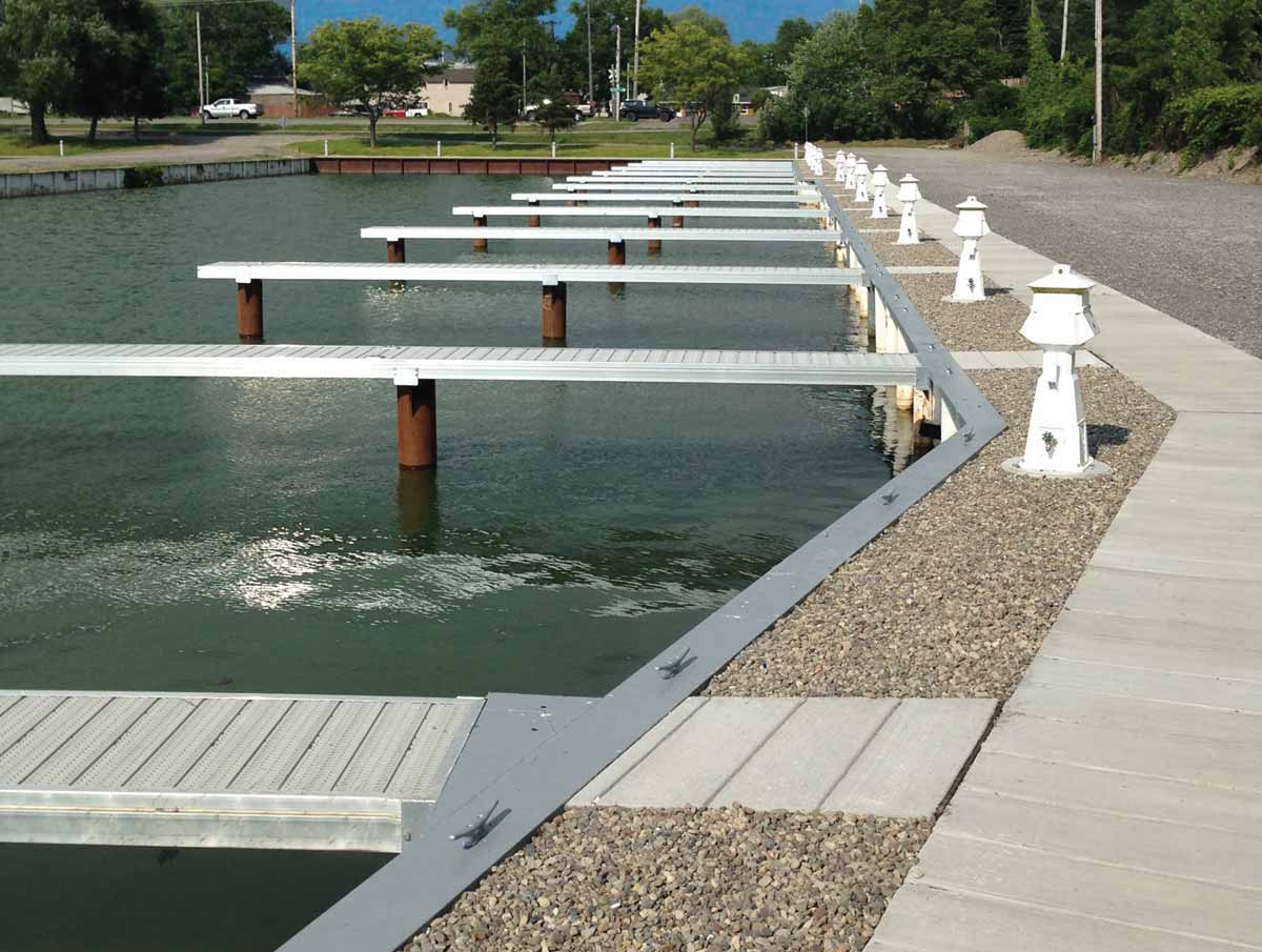 Barge Crane, Track, Motor Drives, PermanentPier, Pier, Dock